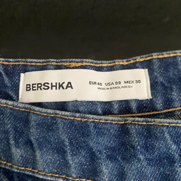 Bershka Blue Denim Skort, size 8 - Picture 4 of 5
